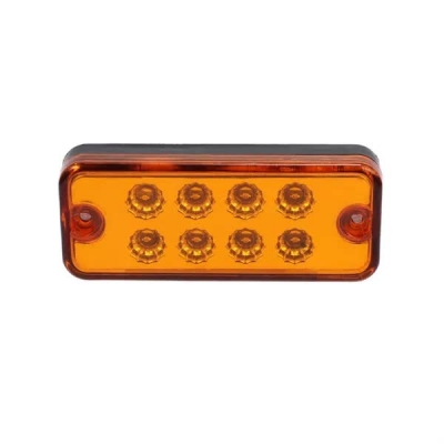 8 LED Оранжеви - Диодни Лед Габарити / Светлини / Токоси - 99mm x 40mm - 24V
