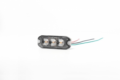 12-24V LED ЛЕД Жълта Аварийна Лампа Блиц Светлина Мигаща За Пътна Помощ Платформа и др. 8W с 4 режима 8х3 cm.