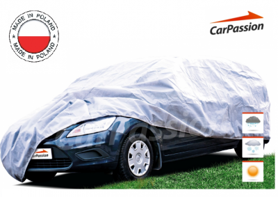 Водоустойчиво висококачествено покривало Perfect за автомобил размер L Л 450 cm x 150 cm сив CarPassion