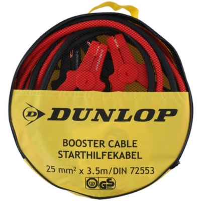 Кабели за подаване на ток към изтощен акумулатор за автомобил 25mm 350A 3.5m Dunlop