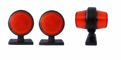 Комплект от 2 броя 12-24V ЛЕД LED Диодни Странични Маркери Рогчета Светлини неон ефект За Камион Ремарке Каравана Кемпер АТВ оранжево