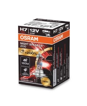 1 брой Халогенна крушка за фар Osram H7 Night Breaker +200% 55W 12V PX26D