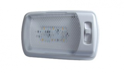 Универсална БЯЛА LED интериорна лампа - подходяща за каравана, кемпер, бус и друг вид интериорно ползване на 12V