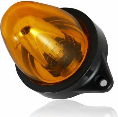Въртяща сигнална/аварийна оранжева LED лампа 24V 12V Маяк нова
