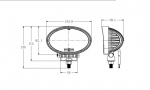 14См 24W Супер Мощен Овален PRO Led Диоден Халоген Лед Лампа Прожектор 12-24V