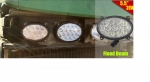 65W LED фар - разпръскваща светлина - подходящ за трактор, комбайн, джип, ATV, камион - светлини за мъгла -  13.5см елипса - 13 ЛЕД диода