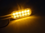 12 LED ЛЕД Аварийна Лампа За Пътна Помощ, Жълта Блиц Светлина, Мигаща! MAR750