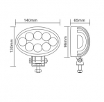 14См 40W Супер Мощен Led Диоден Халоген Професионална Лед Лампа Прожектор 12-24V