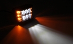 45W  Лед Бар  Халоген Аварийна Лампа Бяла + Оранжева Светлина 12-24V Dual Light Двойна Светлина Flash Блиц