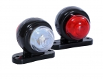 1 Брой LED мини светлини светлина тип рогче бяла + червена за камион бус ван ремарке платформа каравана 12V MAR016