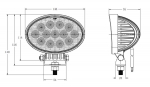 14См 39W Супер Мощен Овален PRO Led Диоден Халоген Лед Лампа Прожектор 12V 24V