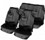 Пълен комплект непромокаем устойчив протектор за седалки на автомобил или бус в черно