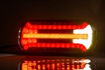Комплект LED Светодиодни Стопове с Динамичен Мигач, С Кабел,  Ляв и Десен, 7 Функции, Е-Мark, 12V-24V