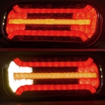 Комплект LED Светодиодни Стопове с Динамичен Мигач, С Букса и Окабеляване,  Ляв и Десен, 7 Функции, Е-Мark, 12V-24V