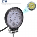 27W ЛЕД 12V 24V LED Диоден Халоген Фар Прожектор Задна Светлина Диодна Kръгла Лампа