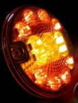 Комплект 2 Броя LED Лед Диоден Стоп Тип Хамбургер, Slim, Ø14cm, 12V-24V, За Камион, Ремарке, Бус , Каравана, Кемпер
