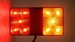 Комплект LED Лед Диодни Стопове, Slim, 12V, За Камион, Ремарке, Бус