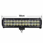 30см 7600lm 72W LED Бар, Насочена "Spot" Светлина, 12V 24V, Регулируемо Долно Захващане