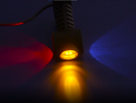 Комплект 2 броя LED Лед Габарит, Рогче, 17.5см, 12V-24V, 3 SMD Диода, Тройна Функция, Червена, Бяла, Жълта Светлина, 3D Светлинен Ефект