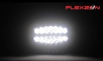 80W LED Лед Фар Халоген, Три Функции, Неон ефект, Neon 24,5см x 13,9см, 4100lm, 12V - 24V, E-Mark Подходящ За DAF MAN Scania Volvo и др.