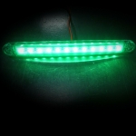 1 брой ЛЕД LED Зелен Диоден Маркер Габарит Токос със 12 светодиода за камион ремарке бус ван каравана платформа 24V MAR879