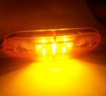 24V ЛЕД LED Оранжев Жълт Диоден Маркер Габарит Токос със 9 светодиода за камион ремарке бус ван каравана платформа