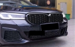Бъбреци Решеткa за BMW 5-та серия G30 G38 525i 530i 540i 2020+ Facelift Фейслифт LCI Diamond Style Черен Гланц