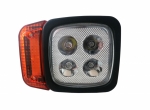 Комплект LED Фарове с Мигач, Подходящ за Трактор, Комбайн, Багер, Снегорин и др - 4 диода (12W, 1000 lm за всяка светлина)