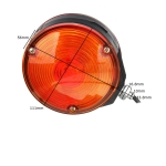 Комплект от 2 броя ЛЕД LED 24V габарит за огледало ОБЕЦИ за камион Scania Сканиа Volvo Волво MAN Ман DAF Даф Mercedes Мерцедес в оранжево-червено