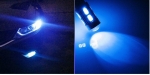 Комплект от 2 броя Лед Крушки За Габарит Т10 W5W LED 10 SMD Canbus 12V Синя Светлина в блистер