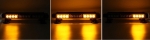 Супер мощна 42 ЛЕД LED Двустранна Аварийна Сигнална Лампа Блиц Маяк с Магнити Магнит За Пътна Помощ Платформа Снегорин 12-24V със 7 режима на работа Жълта 53,4 cm
