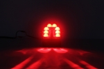 Универсална предупредителна LED ЛЕД червена светлина халоген лампа за безопасност на заден ход 10-80v 24W за мотокар електрокар с дъгова светлина