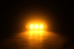 12-24V LED ЛЕД Жълта Аварийна Лампа Блиц Светлина Мигаща За Пътна Помощ Платформа и др. 8W с 4 режима 8х3 cm.