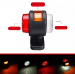 Комплект от 2 броя LED ЛЕД светодиодни габарити токоси рогче рогчета  24V с три светлини бяла-жълта-червена