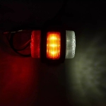 Комплект от 2 броя LED ЛЕД светодиодни габарити токоси рогче рогчета  24V с три светлини бяла-жълта-червена