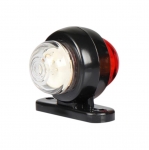 1 Брой LED мини светлини светлина тип рогче бяла + червена за камион бус ван ремарке платформа каравана 12V MAR016