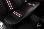 Луксозни калъфи за седалки Комплект Черна Кожена универсална тапицерия TAP786