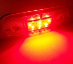 24V ЛЕД LED Червен диоден маркер габарит токос със 9 светодиода за камион ремарке бус ван каравана платформа и др.
