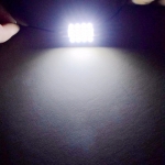 Комплект от 2 броя LED Лед Диодни Крушки 16 SMD 5050 36мм 12V Бяла Светлина в блистер