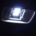 Комплект от 2 броя LED Лед Диодни Крушки 16 SMD 5050 36мм 12V Бяла Светлина в блистер