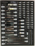 Количка професионален шкаф за инструменти със седем 7 чекмеджета и 256 инструмента