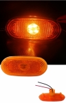 LED ЛЕД светодиоден габарит маркер токос жълт оранжев с 4 диода 12V за Мерцедес Спринтер Фолксваген Крафтер MERCEDES SPRINTER VW CRAFTER