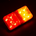 Комплект от 2 броя LED Лед Диодни Стопове Стоп Задна Светлина Slim 12V За Камион Ремарке Бус Ван Каравана и др. 15 cm x 8 cm