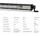 57.7 см Диоден 54 LED Лед Бар 78W Ултра Тънък 12D рефлектор 12-24V Комбинирана Combo - Flood и Spot Светлина