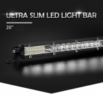 57.7 см Диоден 54 LED Лед Бар 78W Ултра Тънък 12D рефлектор 12-24V Комбинирана Combo - Flood и Spot Светлина