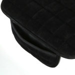 Черен универсален предпазен плюшен калъф подложка протектор за седалка на автомобил от противоплъзгащa текстилна материя 50 х 50 cm