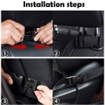 Мултифункционален органайзер за задната част на предна седалка на автомобил Черен с 10 джоба