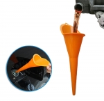 Оранжева пластмасова фуния за бензин масло вода и др. 28см