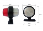Комплект от 2 броя 12-24V  ЛЕД LED Диодни Странични Маркери Рогчета Светлини неон ефект За Камион Ремарке Каравана Кемпер АТВ  бяло-червено