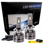 Комплект от 2 броя LED ЛЕД диодни крушки H7 Х7 12V 240W 24000lm за фарове Canbus без грешки 6000К
